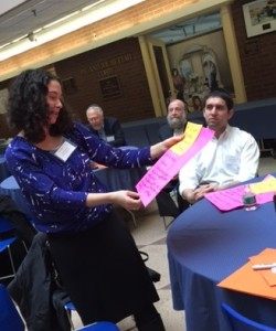 Mrs. Shira Ackerman of Ben Porat Yosef and Rabbi Michael Bitton of Magen David HS, both Directors of EdTech, talked about the fact that Judaism is a religion of questions -- an appropriate point to make right before Pesach. They were answering the challenge of doing PBL in an environment that honors the mesorah and tradition.