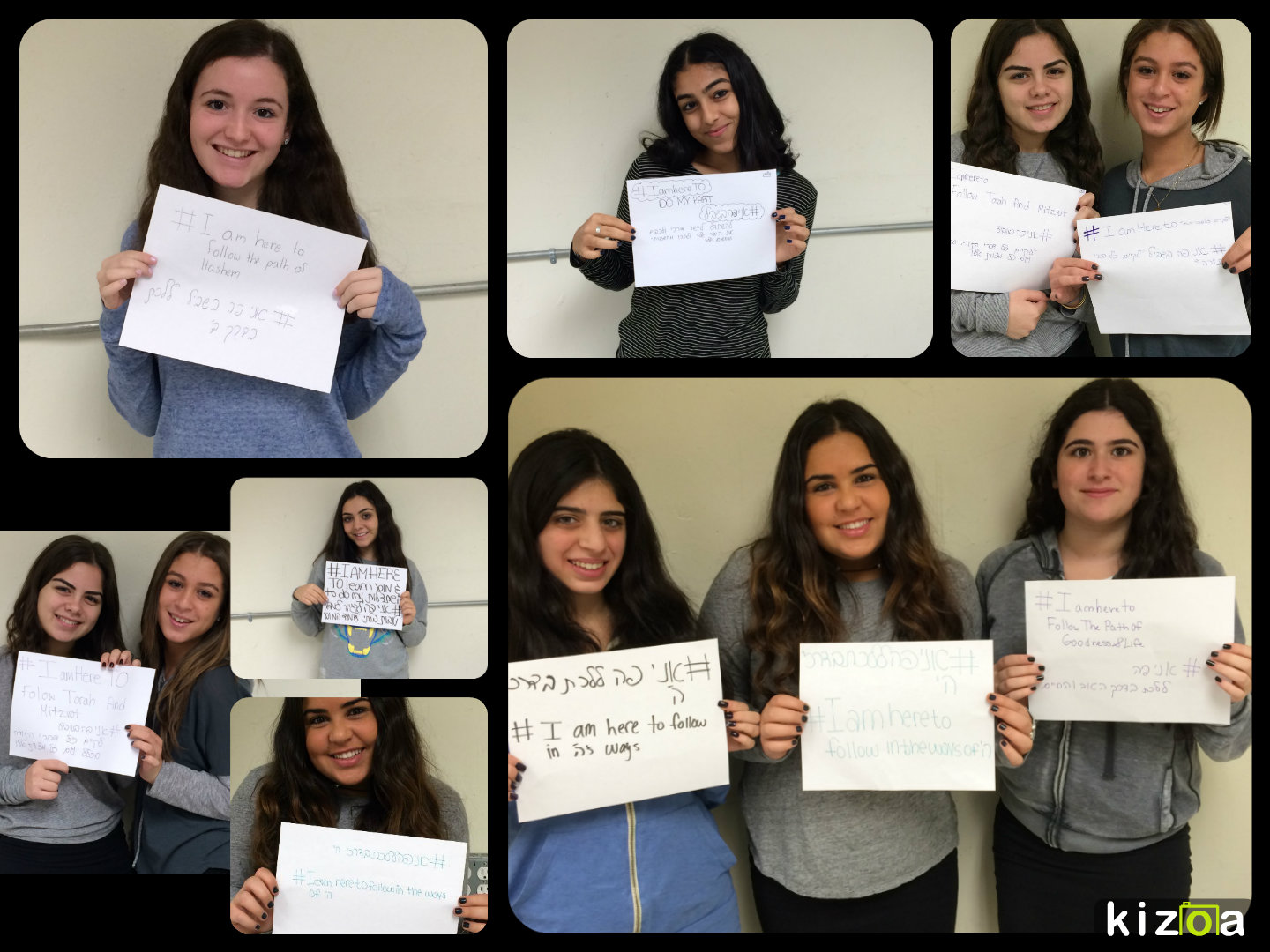 The senior girls proclaim why they are "here"